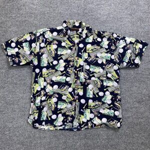 Maximus Men's‎ XL Golf Camp Shirt Hawaiian AOP Tag Missing